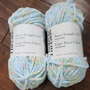 Sweet Snuggles Lite Yarn in Robin Blossom- Lot Of 2 Skeins